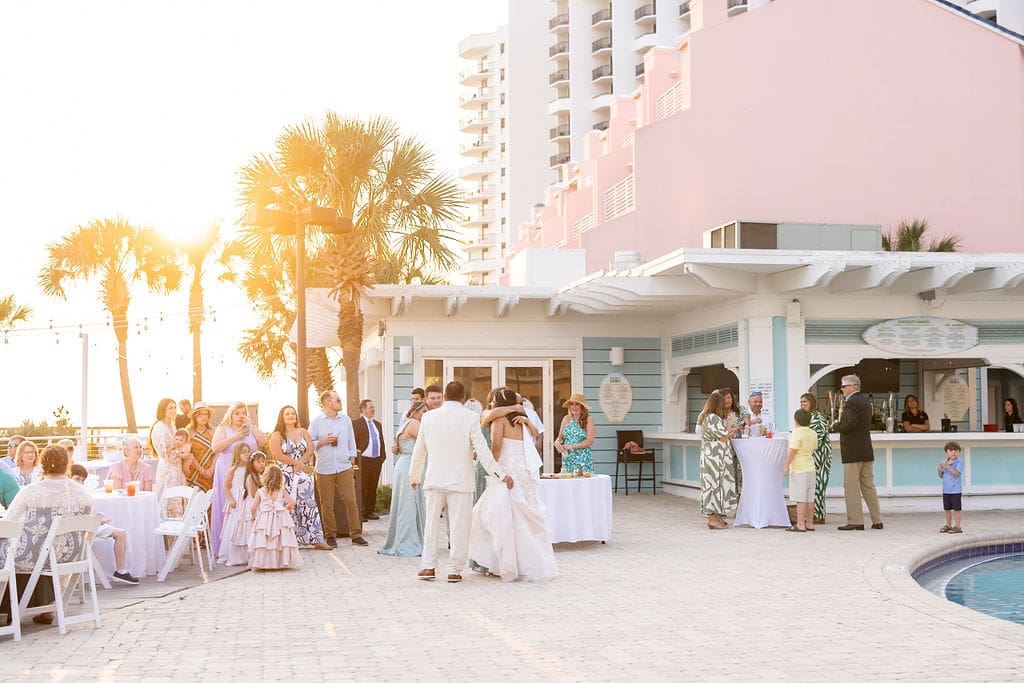 Family celebrating at beachside wedding | Madison Abernathy Photography